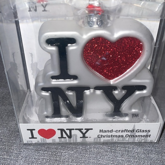 Kurt Adler I Love New York Glass Christmas Ornament - Picture 2 of 4